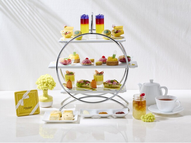 【ロイヤルパークホテル】L’OCCITANEの世界観を表現した初のコラボアフタヌーンティーを7/1～限定発売。