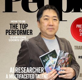 海外メディア誌掲載の著者近影 海外メディア誌掲載の著者近影