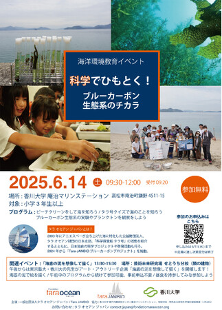香川県庵治で「海」とふれあう1日！科学で学ぶブルーカーボン生態系＆アート体験イベントを6月14日開催