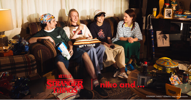 「niko and ...」が、Netflix シリーズ「ストレンジャー・シングス 未知の世界」との初コラボアイテムを 6 月 9 日（月）より WEB で先行予約発売