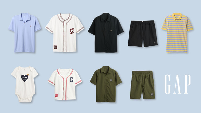 Gap、Summer 2025コレクションから父の日に向けて Men’sアパレルや親子で楽しめるサマースタイルを提案