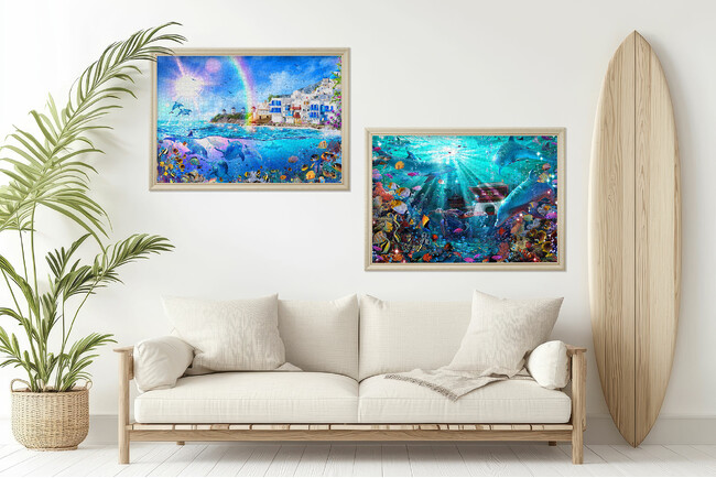 ラッセン×やのまんによる最新オリジナルアート2作品が1000ピースのジグソーパズルに！