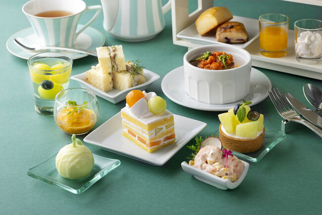 【東京ステーションホテルは110周年を迎えます！】メロンが主役！瑞々しいメロンスイーツが織りなす、上質な午後のひととき メロン アフタヌーンティー
