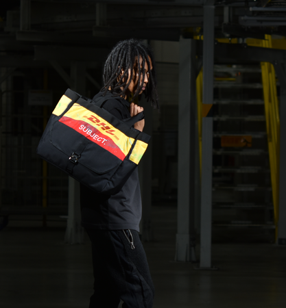 SEEKER CREATIVE STUDIO「SUBJECT.」｜DHL、DHL廃棄ユニフォームがサステナブルバッグに