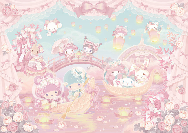 キキ＆ララたちが「きゅるりんってしてみて」と一緒に歌や声で幻想的なイルミショーをお届け　七夕イベント「Mignon fuwafuwa matsuri」が本日6月6日（金）よりスタート！