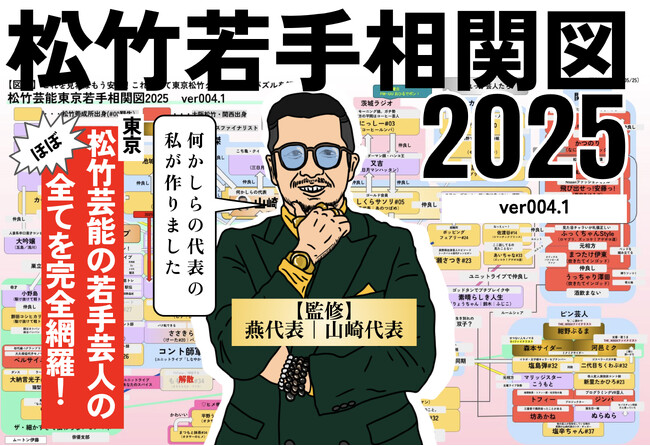 山崎代表(燕代表)プロデュース『松竹芸能東京若手相関図＆クロスワードパズル』をコンプリボドゲより発売！