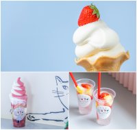 梅雨を楽しむ、雨の日限定のいちごの雲ソフトが新登場！さらに、期間限定のひんやりメニューも！