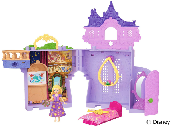 大人気ディズニープリンセス「かさねるおしろシリーズ！」から新商品登場！ 映画のシーンをもとに作られたプレイエリアが楽しめる「ディズニープリンセス　ラプンツェルと塔」が2025年6月中旬より発売開始！