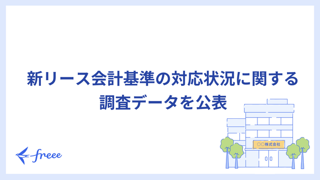 freee、新リース会計基準の対応状況に関する調査データを公表 すでに対応を開始している企業は4割弱