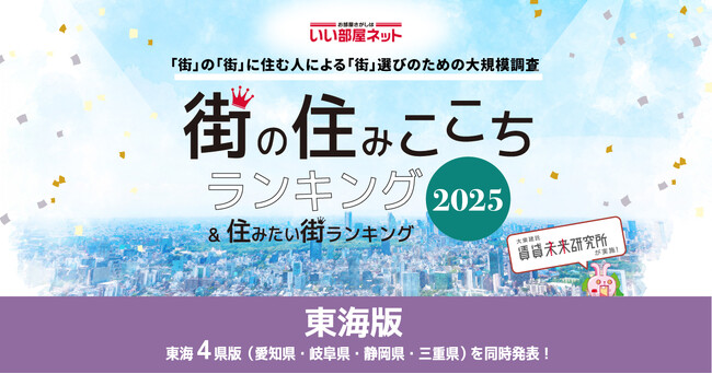 いい部屋ネット　街の住みここち＆住みたい街ランキング2025＜三重県版＞ランキング発表