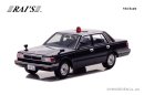RAI'S 1/43 日産 セドリック (YPY30改) 1985 警視庁交通部交通機動隊車両 (覆面 紺)：左前