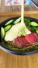 太鼓のリズムで盛り上がる！とろろかけ放題