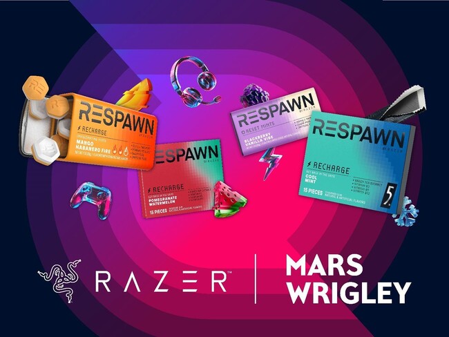 RESPAWN BY RAZER(TM) が進化：RazerとMarsがゲーマー向けスナックブランドでパートナーシップを拡大