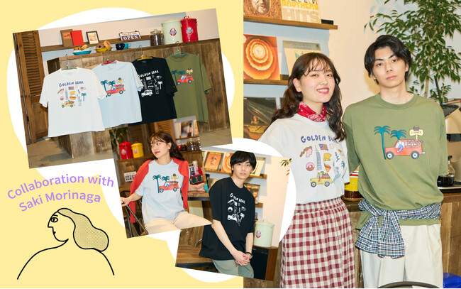 Golden Bear meets Saki Morinaga コラボレーションTシャツを発売