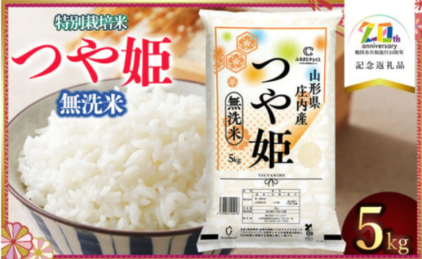 山形県鶴岡市とふるさとチョイス、市制施行20周年を記念して「つや姫（無洗米/5kg）」を、ふるさと納税のお礼の品としてふるさとチョイス限定で提供
