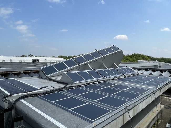 大林組とアイシン、ペロブスカイト太陽電池の実用化に向けた実証実験を開始