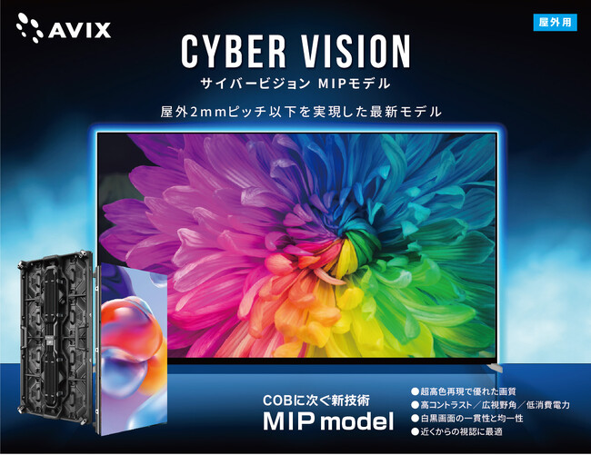 屋外用国内最狭ピッチLEDビジョンを初展示！LEDビジョン新製品展示会を開催（アビックス株式会社）