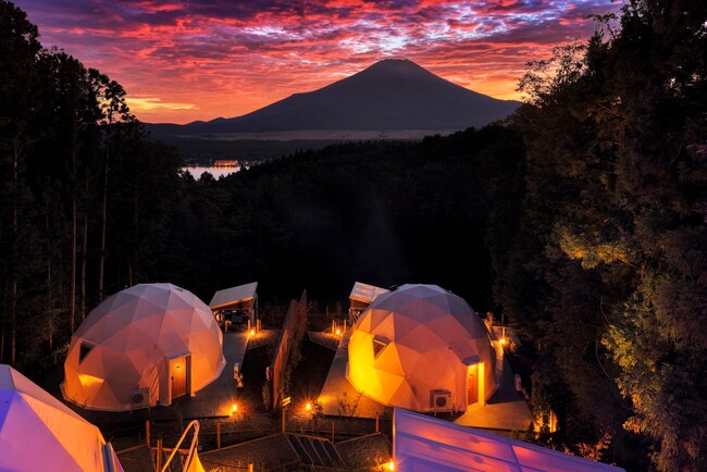 【絶景グランピング】全棟富士山ビュー＆星空を満喫 「LE NIDO(ル・ニド) 山中湖」で叶える、初夏の贅沢アウトドア旅