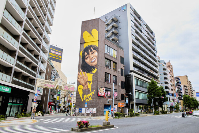 板橋区・成増に、都内最大級の壁画が誕生