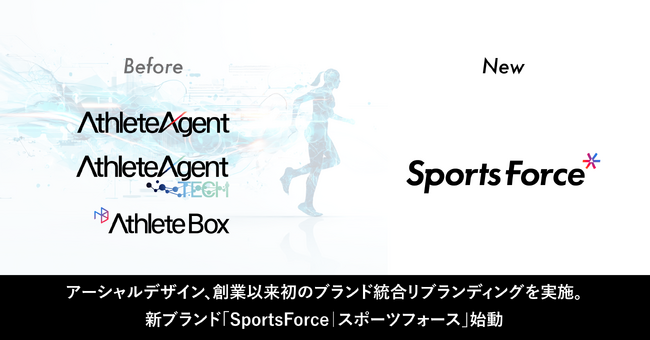 創業以来初のブランド統合リブランディングを実施。新ブランド「SportsForce｜スポーツフォース」始動