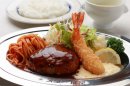 ハンバーグとエビフライ デミグラスソース ハンバーグとエビフライ デミグラスソース
