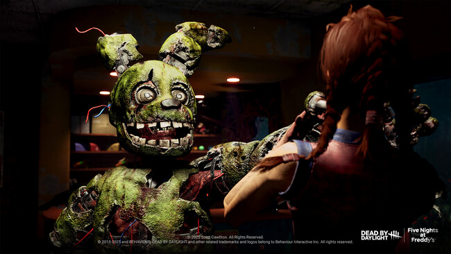 『Five Nights at Freddy's』のスプリングトラップが正式実装されプレイ可能に！『Dead by Daylight』にてコラボチャプターが発売開始