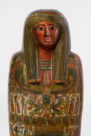 《神官ホル(ホルス)のカルトナージュとミイラ》(部分) 前760～前558年頃　ブルックリン博物館蔵　Photo：Brooklyn Museum