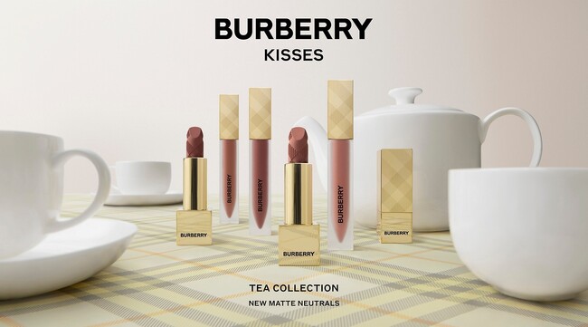 【バーバリー ビューティ】英国ティー文化から着想を得た、ブラウンリップの新たな美学「バーバリー キス ティー コレクション」