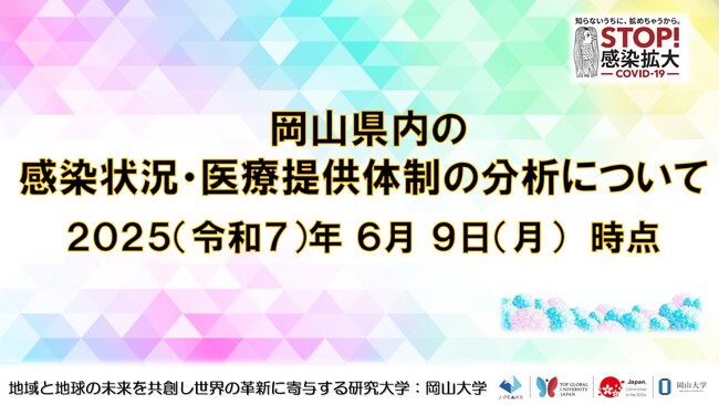 【岡山大学】岡山県内の感染状況・医療提供体制の分析について（2025年6月9日現在）