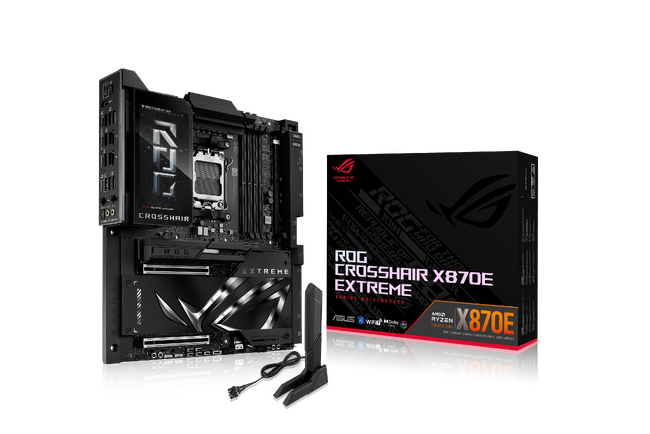 Republic of Gamersより、AMD X870Eマザーボード「ROG CROSSHAIR X870E EXTREME」、「ROG CROSSHAIR X870E APEX」を発表