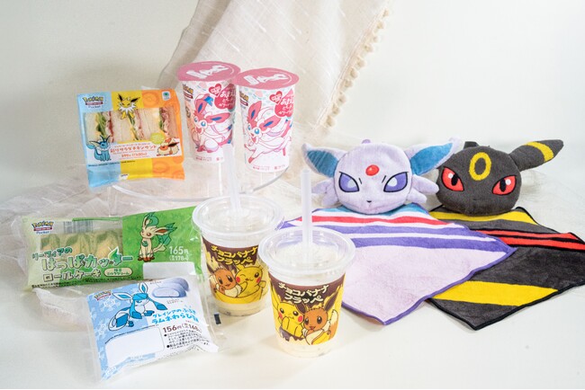 ファミマにイーブイたちが大集合！イーブイと進化形たちのかわいい商品が6月24日（火）より登場！フラッペにサンドイッチ、コンビニエンスウェアまでイーブイだらけに