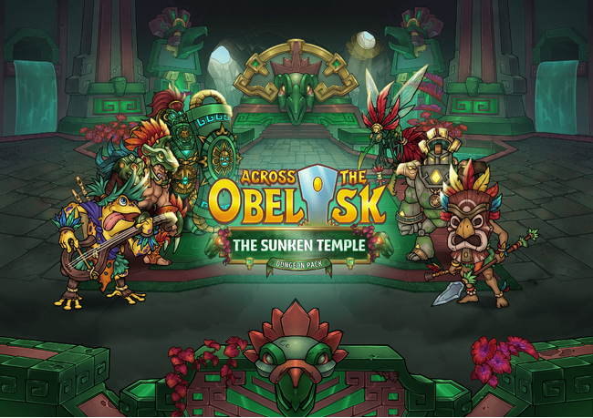 『Across the Obelisk』に新たなヒーローパック「Tulah, the Spider Queen」＆ダンジョンパック「The Sunken Temple」が登場！