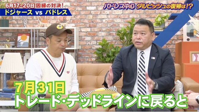 【ABEMA】齋藤隆＆AKI猪瀬がダルビッシュの復帰を予想！「GMのA.J.プレラーが…」パドレス元フロントの齋藤隆、ダルビッシュ獲得の裏話を語る菅野智之の去就について齋藤隆＆AKI猪瀬の見解は？
