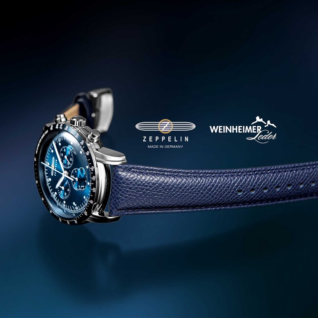 ドイツ時計「ZEPPELIN＜ツェッペリン＞」から、ドイツ名門タンナー「WEINHEIMER＜ワインハイマー＞」のレザーを採用した「100周年記念シリーズ 日本限定クロノグラフ ワインハイマー」が登場