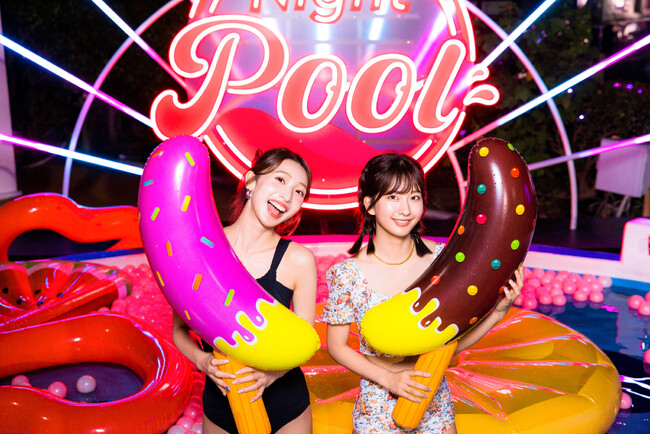 色と香り…今年のナイトプールは五感で楽しむ(ハート) CanCamナイトプール、チケット販売開始!! 2025年のテーマは「Night Flower Garden」