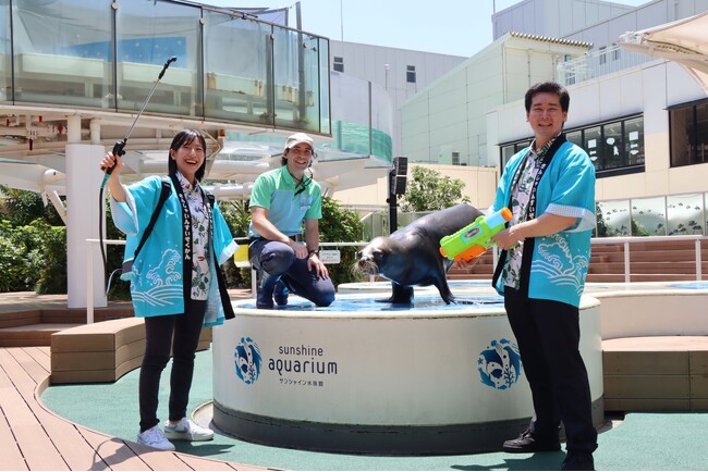今年の夏は水族館で“びちょぬれ”に！35℃を超える猛暑日は特別演出で水量増量！！「サンシャイン水族館　爽快夏まつり2025」