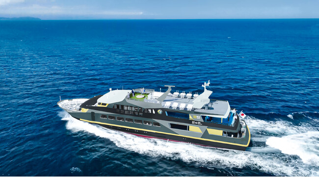 熱海～初島を結ぶ新高速船「金波銀波(きんぱぎんぱ)」7/12(土)就航｜コンセプトは「船まるごと初島」。記念イベント・就航便船長に小島よしおさんが登場！