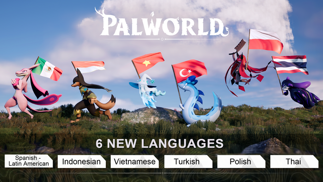 『Palworld / パルワールド：テラリアの鼓動』大型アップデートにて6言語が新たに追加！2025年6月25日(水)リリース決定！