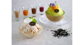 静岡クラウンメロンをまるごと使ったプレミアムかき氷「クラウンメロン」、ホテルで人気の紅茶をかき氷にした「ロイヤルミルクティー」期間限定で6/16より提供