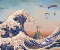 【銀座 蔦屋書店】ジゼル愛華の個展「Time Traveler ジゼル愛華浮世絵乃夢噺」を7月5日（土）より開催。自身のルーツと浮世絵へのオマージュを「ピクセルアート」に込めた、初個展。