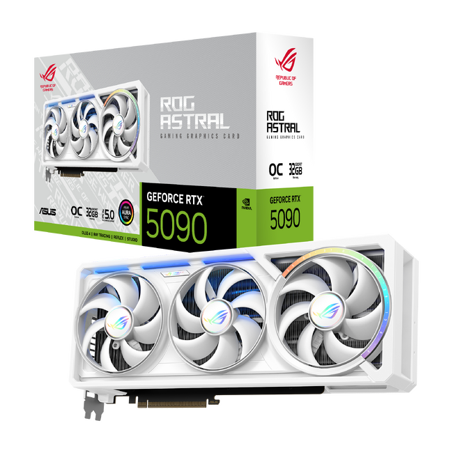 ASUSのROGシリーズよりホワイトモデルのビデオカード「ROG-ASTRAL-RTX5090-O32G-WHITE」および「ROG-ASTRAL-RTX5080-O16G-WHITE」を発表