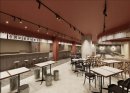浜松町ネオ横丁内 「キムカツ はなれ」店舗内観