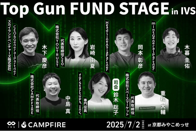 CAMPFIREとIVSがクラウドファンディング連動型のピッチイベント『Top Gun FUND』を開催