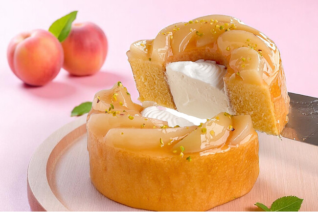 【6/29新発売】どこから食べても桃！桃！桃！“桃好き悶絶級“の、夏季限定「ピーチバウムクーヘン」が今年も登場！
