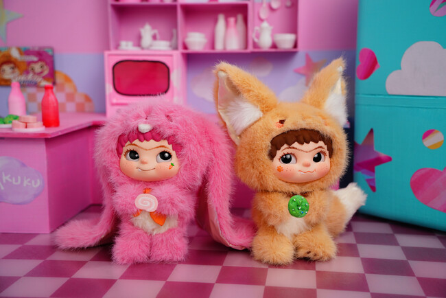 【新商品】アジアで大人気！！おしゃれな最新ぬいぐるみマスコット『ワクク(WAKUKU)』の第2弾『FOX＆BUNNY』が登場！！！
