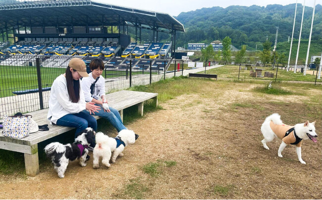 アシックス里山スタジアム併設の『里山ドッグラン』・ワンちゃん登録数1,000件達成!