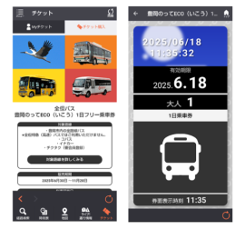 「豊岡のってECO(いこう)1日フリー乗車券」イメージ
