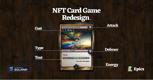 Epics DAO、Solana NFT カードゲームのデザインリニューアルを発表