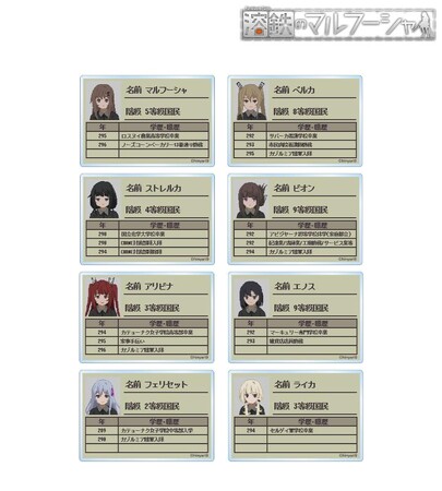 『溶鉄のマルフーシャ』のトレーディング プロフィール アクリルカード、トレーディング缶バッジなどの受注を開始！！アニメ・漫画のオリジナルグッズを販売する「AMNIBUS」にて