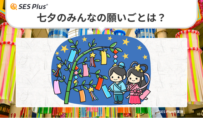 七夕、みんなの願いごとは“健康”と“平和”が最多!SES Plus調査ランキングを発表